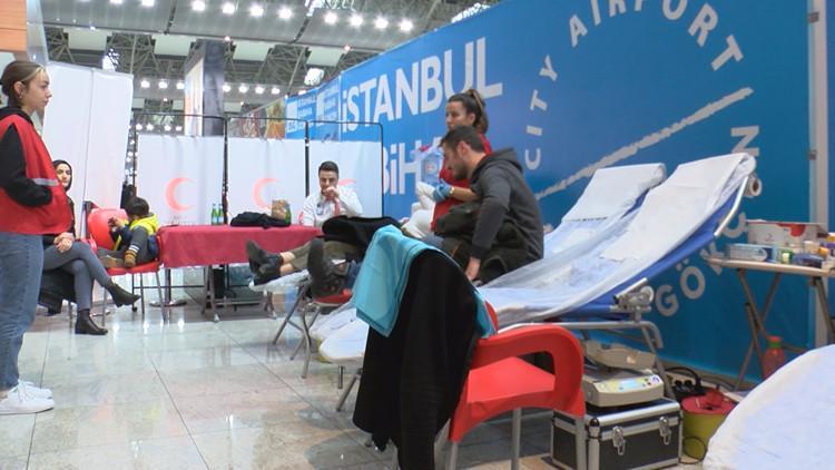 Sabiha Gökçen'de kan bağışı kampanyası