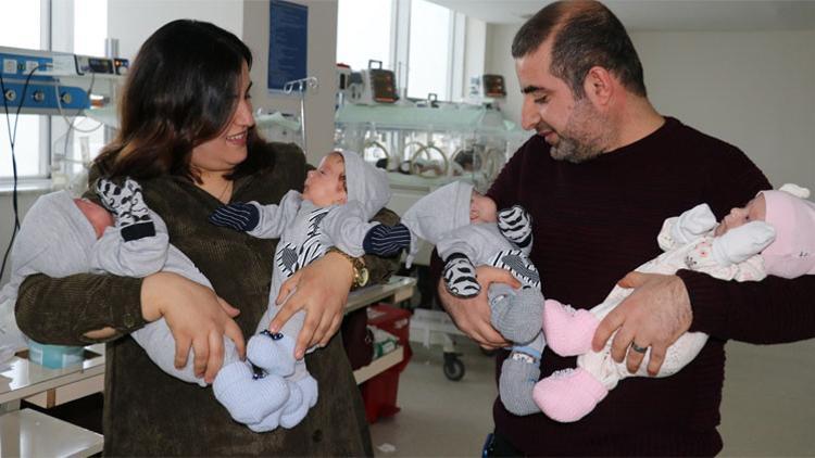 6 yıldır evlat hasreti çekiyorlardı... Dördüz sevinci!