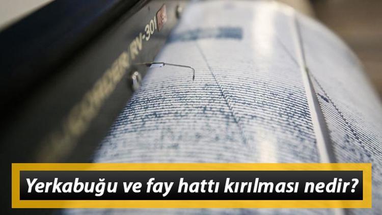 Yerkabuğu ve fay hattı kırılması nedir?
