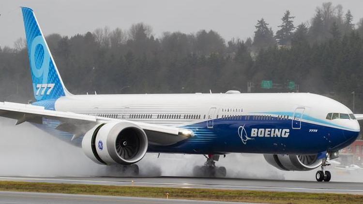 Boeing 777X'in ilk deneme uçuşu yapıldı