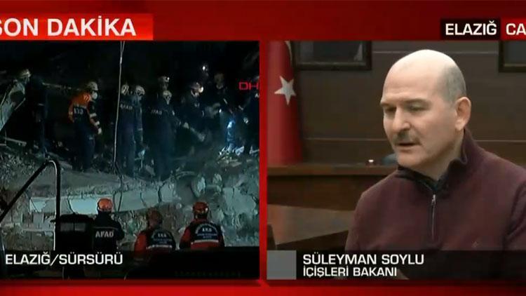 Son dakika haberi: Bakan Soylu, canlı yayında deprem bölgesindeki son gelişmeleri anlatıyor