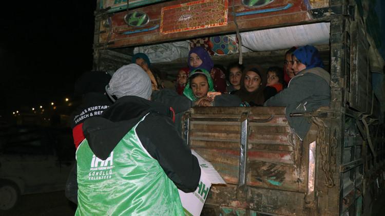 İHH'dan göç yolundaki ailelere acil yardım paketi