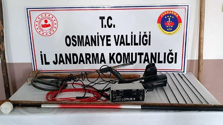 Osmaniye’de kaçak kazı yapan 4 kişi yakalandı