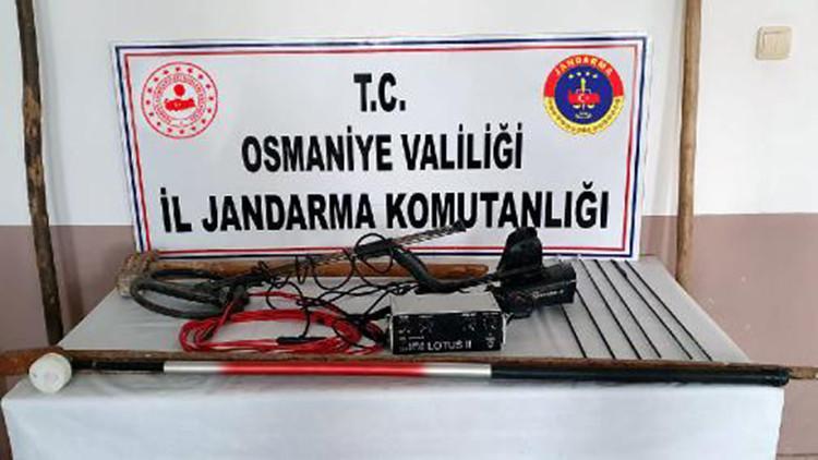 Osmaniye'de kaçak kazıya 4 gözaltı