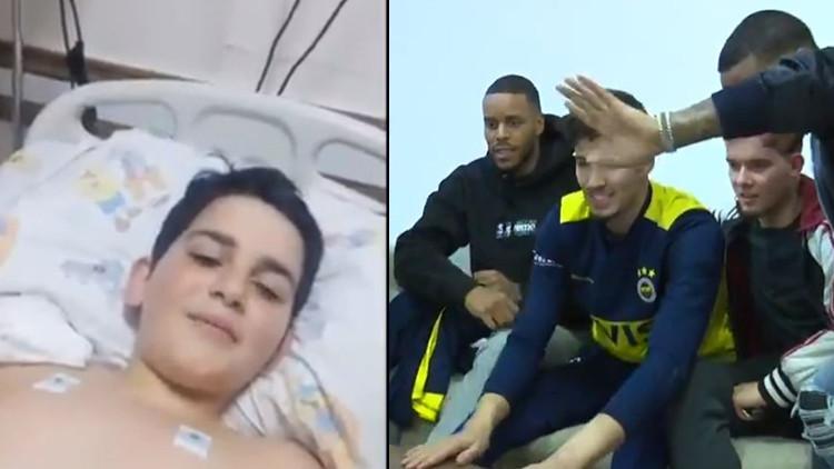 Fenerbahçeli futbolculardan Mehmet Emir'e destek! Göçük altından çıkarılmıştı...