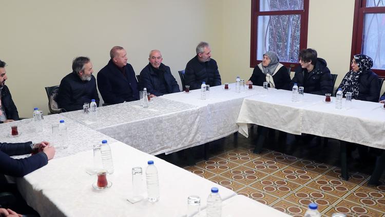 Cumhurbaşkanı Erdoğan’dan Olçok ailesine taziye ziyareti