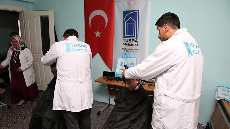 Belediyeden öğrencilere ücretsiz kuaför hizmeti