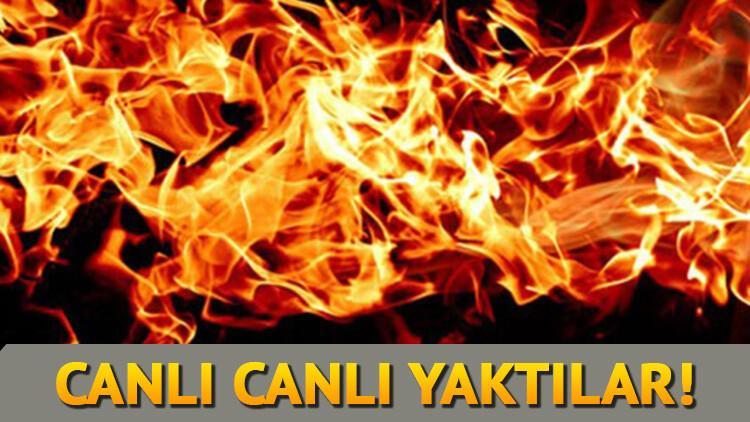 Mersin'de kan donduran cinayet! Canlı canlı yaktılar!