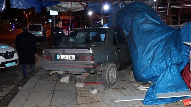 Başkentte kovalamaca kazayla bitti: 1 yaralı