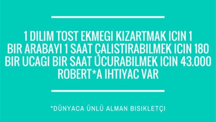 1 dilim tost ekmeğini kızartmak için kaç bisikletçi gerekir?