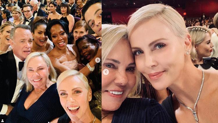 2020 Oscar selfie'sine Charlize Theron imza attı