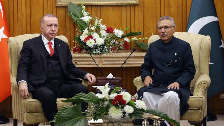 Cumhurbaşkanı Erdoğan, Pakistan Cumhurbaşkanı Alvi ile görüştü