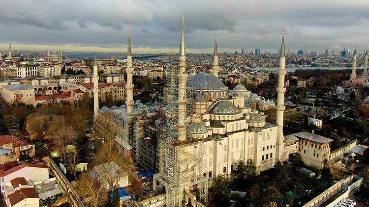 Sultanahmet Camisi'nin restorasyonu yüzde 30’u geçti