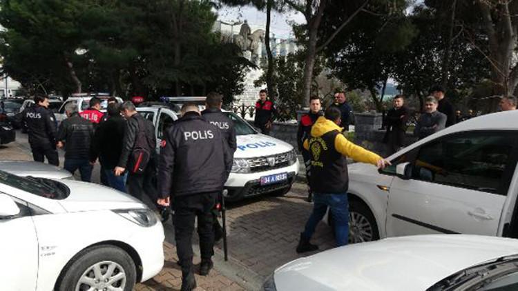 Beşiktaş'ta silahların çekildiği kavgayı polis ayırdı