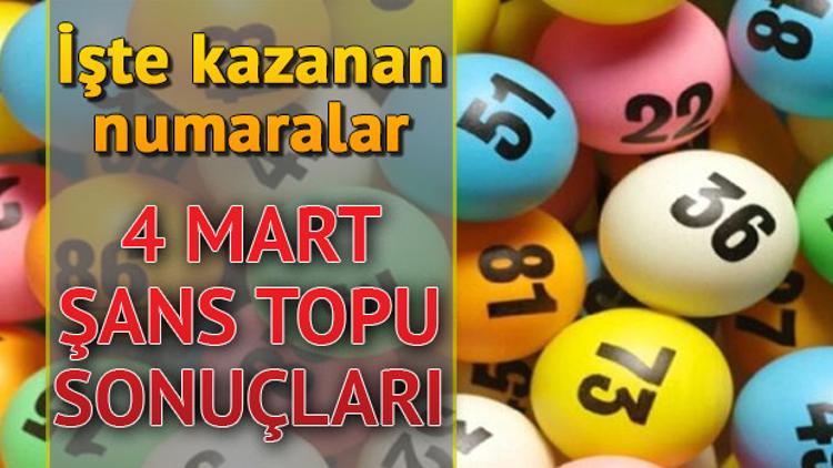 4 Mart Şans Topu sonuç sorgulama ekranı - Şans Topu 977. hafta çekiliş sonuçları açıklandı, büyük ikramiye 1 kişiye çıktı
