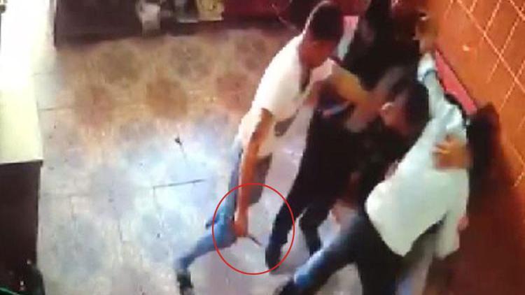 Bir kişinin öldüğü kavga anı kamerada