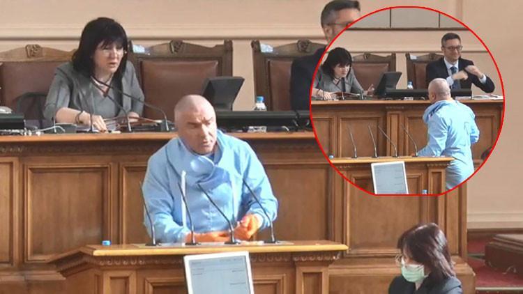 Bulgar vekilden ilginç corona virüs tepkisi! Meclise böyle geldi