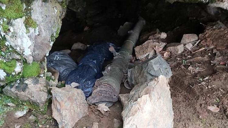 Hakkari'de PKK'nın füzesi, silah ve el bombası ele geçirildi