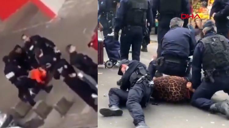 Fransa'da sokağa çıkma yasağına uymayanlara sert müdahale