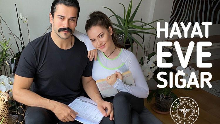Burak Özçivit ile Fahriye Evcen 'Hayat Eve Sığar' dedi