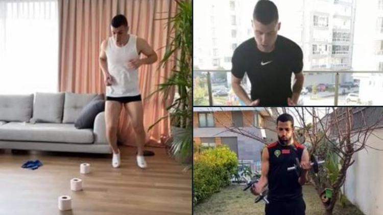 Yeni Malatyaspor'da antrenmanlar evde devam ediyor! Corona virüs arası...