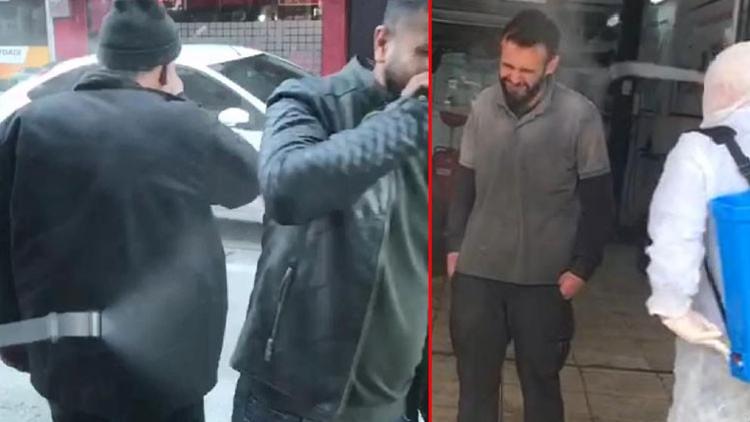 Bu da oldu! Kendilerini dezenfekte ettirdiler