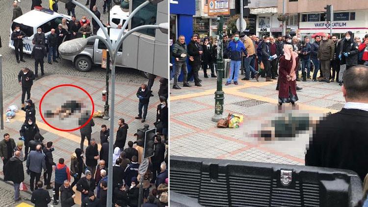 Rize'de kan donduran olay! Eşini cadde ortasında vurdu...