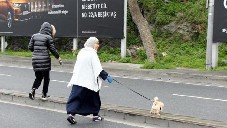 Bebek Sahili’nde yasağa uymadılar, yürüyüş yapıp köpek gezdirdiler