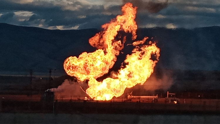 Gürbulak Sınır Kapısı'nda doğal gaz boru hattında patlama
