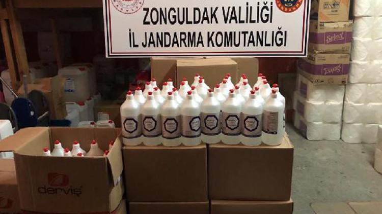 Zonguldak'ta 'sahte dezenfektan' operasyonu: 3 gözaltı