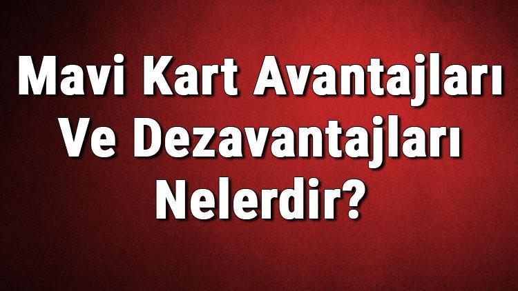 Mavi Kart Avantajları Ve Dezavantajları Nelerdir?