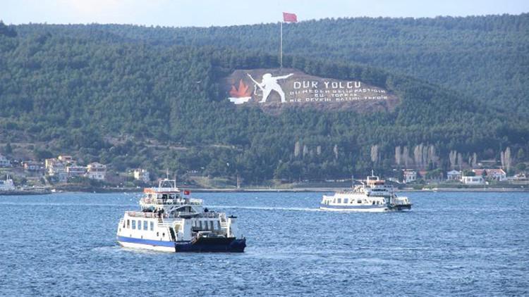 Gökçeada’ya tüm feribot seferleri iptal edildi