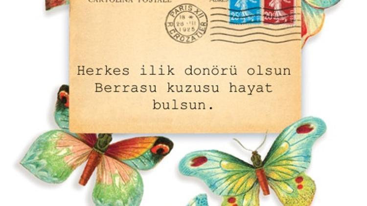 Herkes ilik donörü olsun, Berrasu kuzusu hayat bulsun...