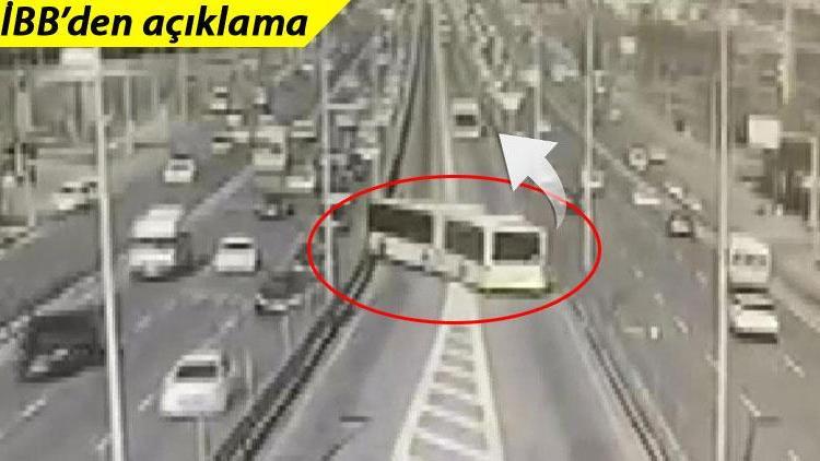 Metrobüs çarpa çarpa geldi... Dehşete düşüren görüntüler!