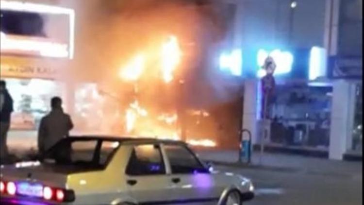 Terme'de pastanede çıkan yangın korkuttu