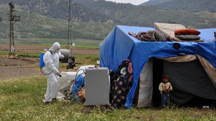 İslahiye'ye gelen 1500 mevsimlik tarım işçisi çadırlarında karantinada