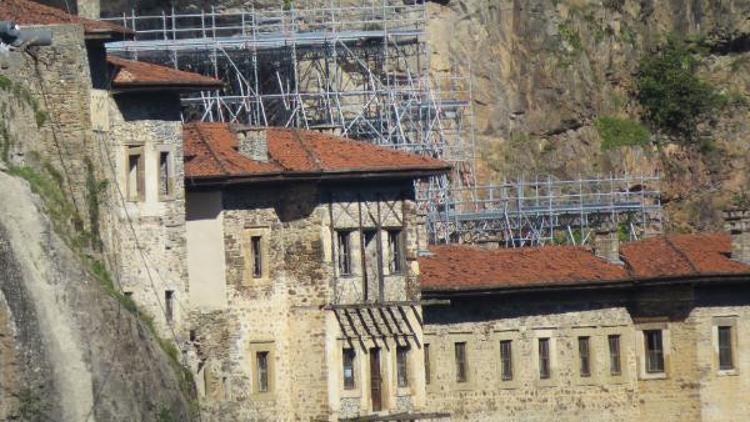 Sümela Manastırı'nda restorasyon yeniden başladı