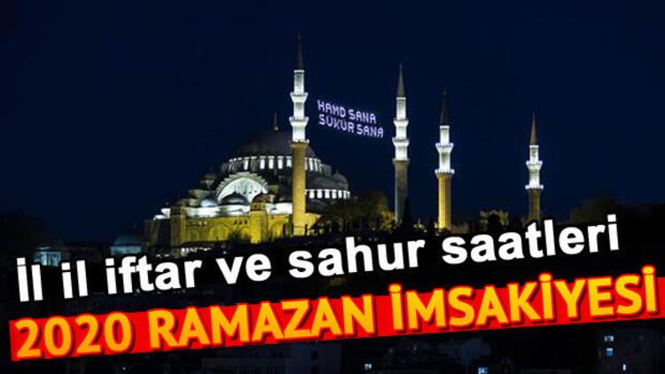 İl il sahur vakitleri 2020: Sahur ne zaman? İstanbul ...