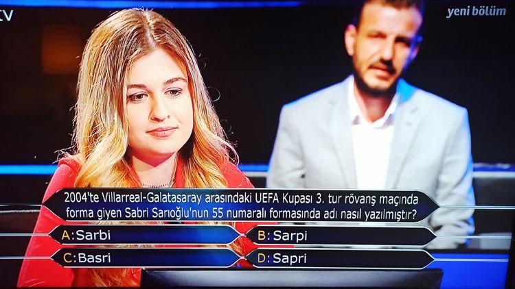 Kim Milyoner Olmak İster'e damga vuran Sabri Sarıoğlu sorusu!