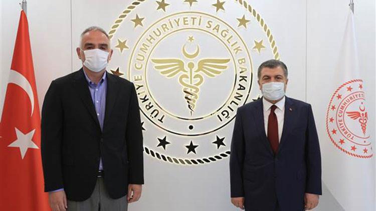 Kültür ve Turizm Bakanı Ersoy, Sağlık Bakanı Koca'yı ziyaret etti