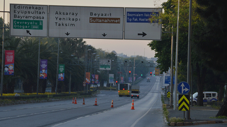 4 günlük corona virüs kısıtlamasının ilk gününde İstanbul