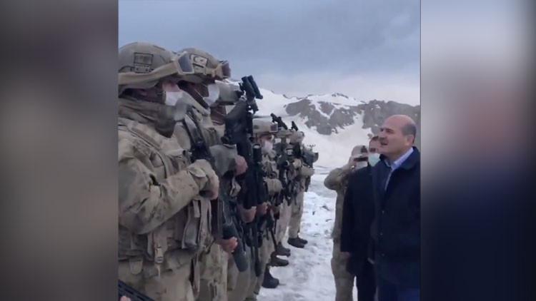 İçişleri Bakanı Soylu, İkiyaka Dağları'nda üs bölgesinin açılışını yaptı