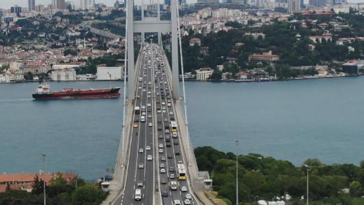 Kısıtlama sonrası 15 Temmuz Şehitler Köprüsü
