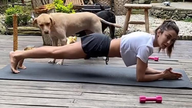 Merve Oflaz'ın sabah sporu