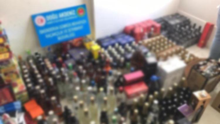İskenderun'da 668 litre sahte içki ele geçirildi