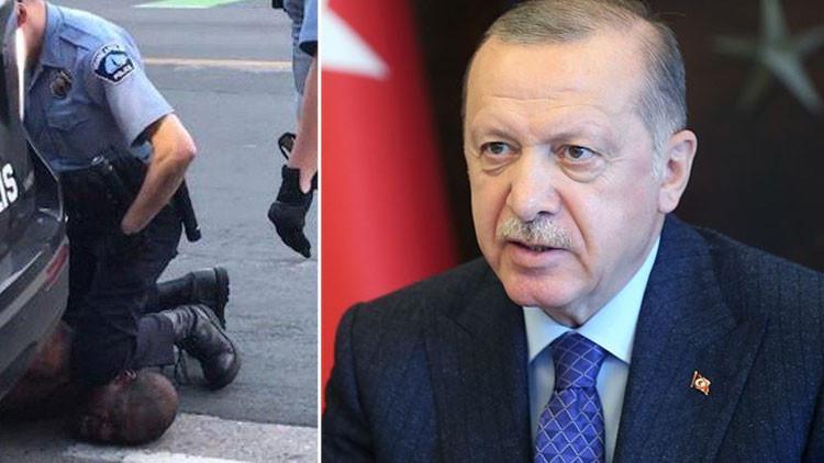 Cumhurbaşkanı Erdoğan, ABD'deki polis şiddeti olayını kınadı