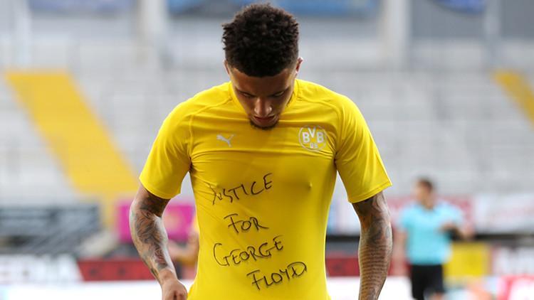 Jadon Sancho'dan gol sevincinde George Floyd mesajı!