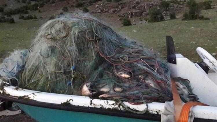 Kaçak avlanmada kullanılıyordu, ele geçirildi! 21 kilometre boyunda