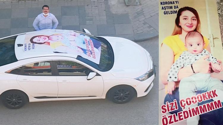 4 aydır ailesini göremeyen sağlık çalışanından sürpriz! 'Koronayı aştım da geldim'