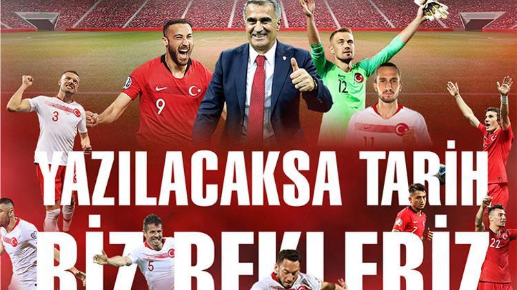 A Milli Takımımıza anlamlı destek ‘Yazılacaksa tarih biz bekleriz’